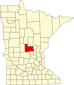 Karte von Morrison County innerhalb von Minnesota