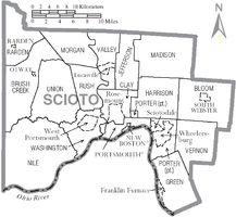 Municipalities and townships of Scioto County