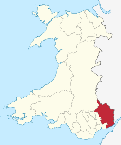 Monmouthshire - Localizzazione