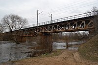 Dawny most kolejowy na rzece Liwiec