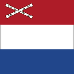 Flagga för Admiraal, motsvarar Storamiral.