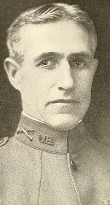 1920 Black and white head and shoulders illustration of Brigadier General Otho B. Rosenbaum in duty uniform, facing slightly to his left, looking front