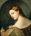 パルマ・イル・ヴェッキオ "Young Woman in Profile " ／1512年頃～1514年頃の間 。油彩画。ヴェネツィア派。