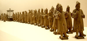 Processional figurines from the Shanghai tomb of Pan Yongzheng, a Ming dynasty official who lived during the 16th century PanYongzheng-ProcessionalTombFigurines-ShanghaiMuseum-May27-08.jpg