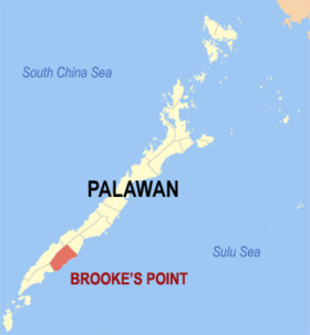 Mapa a pakabirukan ti Brooke's Point