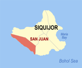 San Juan na Siquijor Coordenadas : 9°9'32"N, 123°29'38"E