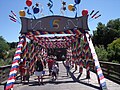 Decoración de la ponte en Far West pol 15° aniversariu de PortAventura Park