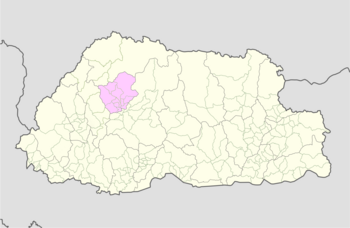 Location of Toewang Gewog