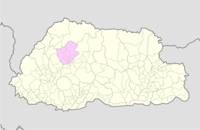 Location map Punakha Bhutan