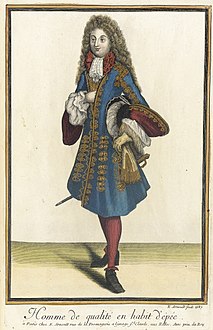 'Homme de Qualite en Habit d'Epee', Nicolas Arnoult (ca. 1671-1700), 1687