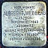 Rhauderfehn - Untenende - 74 - Stolpersteine Weinberg, Albrecht 01 ies