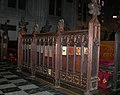 Rejería para Presidents' Pew (1917), Washington Memorial Chapel, Valley Forge, Pensilvania.