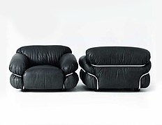 Sesann lounge collection, designed for Cassina, 1970. Reintro- duced by Tacchini in 2015.