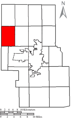 Location of Sharon Township in Richland County.