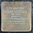 Stolperstein für Lidija Bosowa