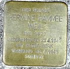 Stolperstein für Hermine Hammel-Weil