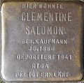 Stolperstein für Clementine Salomon (Im Dau 12)