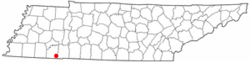 Location of Michie, Tennessee