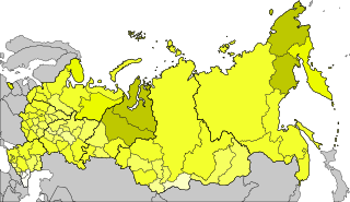 烏克蘭人在俄羅斯的分佈, 2010年