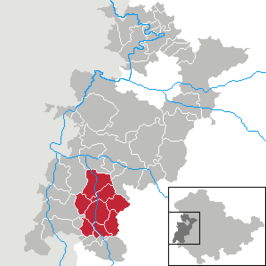 Kaart van Verwaltungsgemeinschaft Dermbach