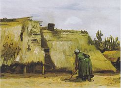 Peasant Woman Digging in Front of Her Cottage, 1885, Art Institute of Chicago (F142)