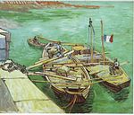 Vincent van Gogh, Båtar på Rhone (1888).