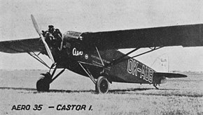 Авион Aero A-35 са мотором Walter Castor