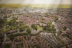 Pogled iz zraka na Woerden leta 2013