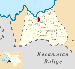 Peta lokasi Kelurahan Balige III