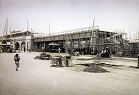 昌平橋駅（左奥）と昌平橋架道橋（1908年7月）