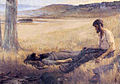 Артур Лорейро - Смерть Бёрка (1892), частная коллекция