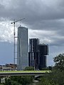 Baufortschritt des Austro Towers im August 2021