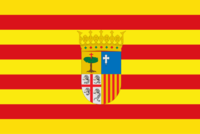 Flaga opisana w Statucie Autonomii Aragonii