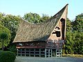 Ein traditionelles Batak-Haus auf Sumatra