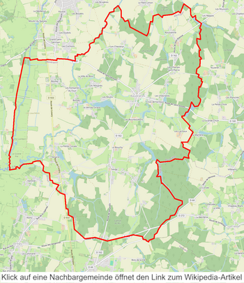 Karte der Gemeinde Baudrières - INSEE-Code 71023