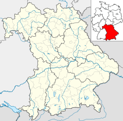 Mapa lokalizacyjna Bawarii