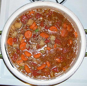 A nice beef stew for dinner.