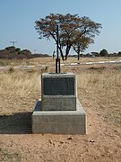Un monument que marca el tròpic de Capricorn al seu pas per Botswana