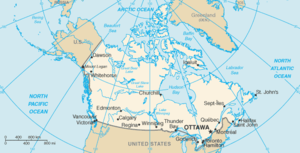 Mapa do Canadá