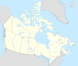 Yellowknife na mapi Kanade