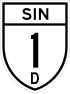 State Highway 1D shield