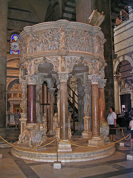 http://upload.wikimedia.org/wikipedia/commons/thumb/7/77/Cathedral_pulpit_-_Pisa.jpg/450px-Cathedral_pulpit_-_Pisa.jpg