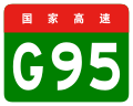 Cartouche simplifiée sans nom de l'autoroute G95