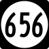State Route 656 marker