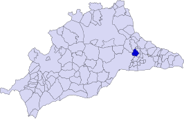 Kaart van Comares