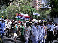 A Congress rally in New Delhi.