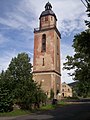 Turm der ehemaligen evangelischen Kirche