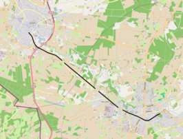 Spoorlijn Vreden - Stadtlohn op de kaart