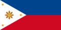Bağımsız Filipinler bayrağı (1898–1901) (ön yüzü)