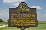 Plaque at Fort Pulaski